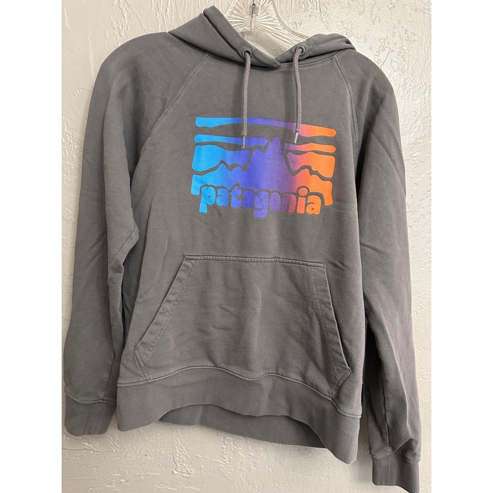 Patagonia Cotton Worn Wear Hoodie Outdoor Gorpcore AthlesureSweatshirt M